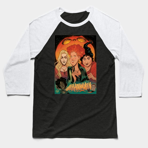 Hocus Pocus Baseball T-Shirt by ThobiasDaneluz